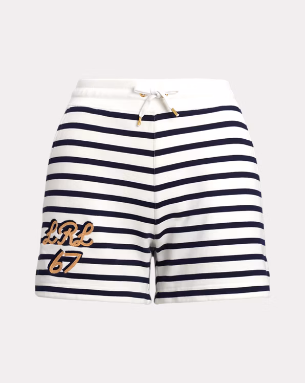 Striped French Terry Drawcord Short