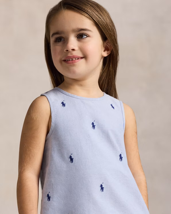 Polo Pony Cotton Oxford Dress