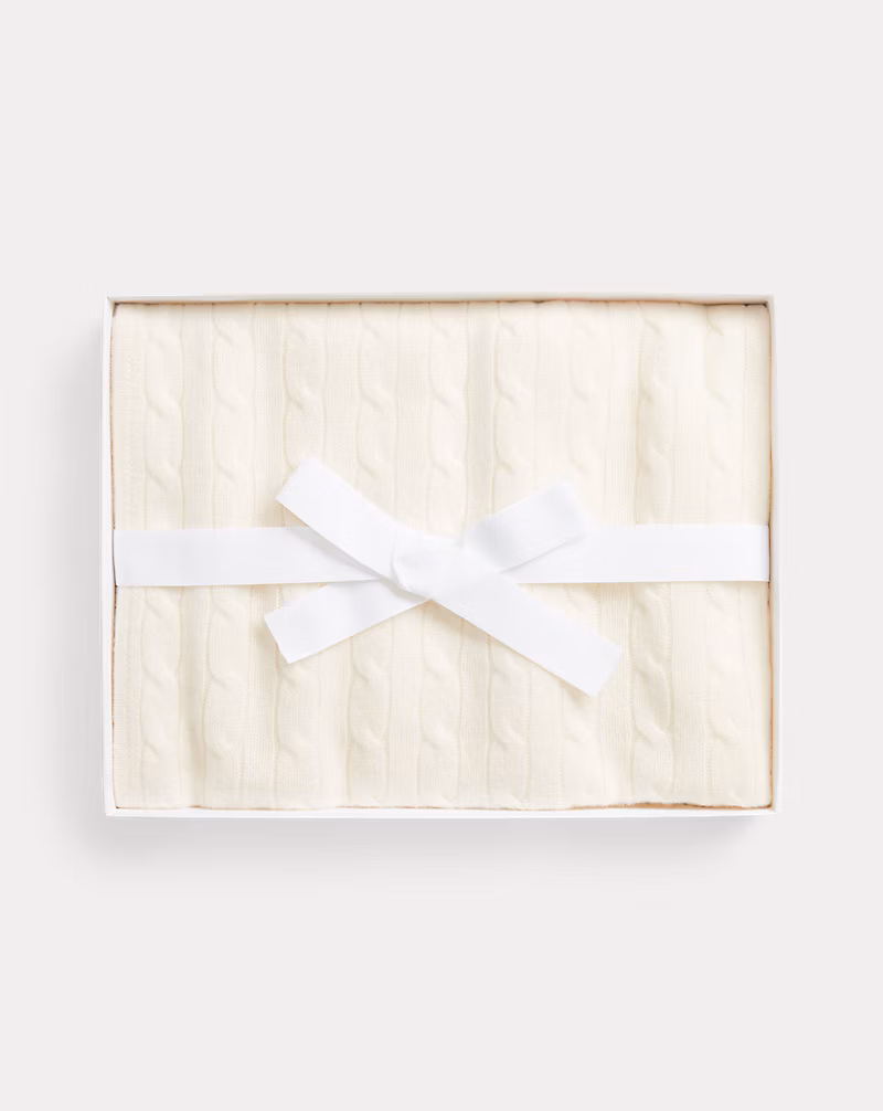 Cable-Knit Cashmere Blanket