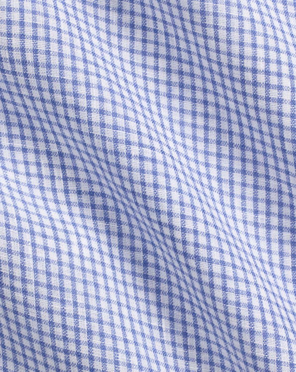 Classic Fit Checked Linen Shirt