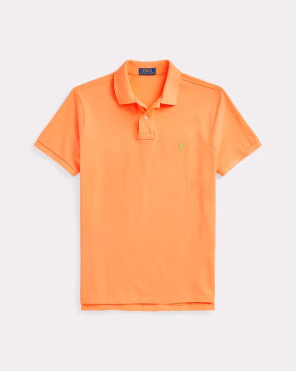 Slim Fit Mesh Polo Shirt