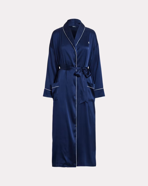 Stretch Silk Bath Robe