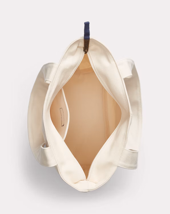 Polo Bear Cotton Canvas Tote