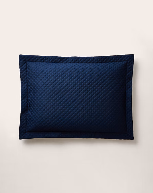 Argyle Quilted Sateen Sham