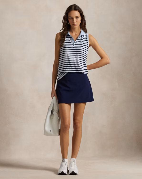 Tailored Fit Sleeveless Polo Shirt