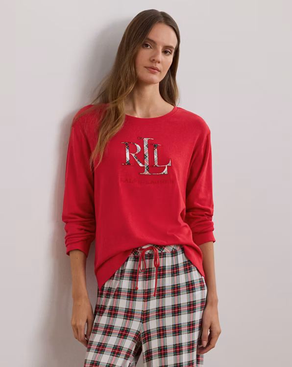 Plaid Jersey Pyjama Set
