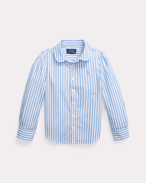 Bengal-Stripe Cotton Poplin Shirt