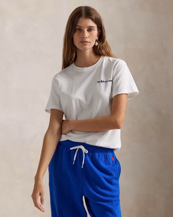 Logo Cotton Jersey Crewneck Tee