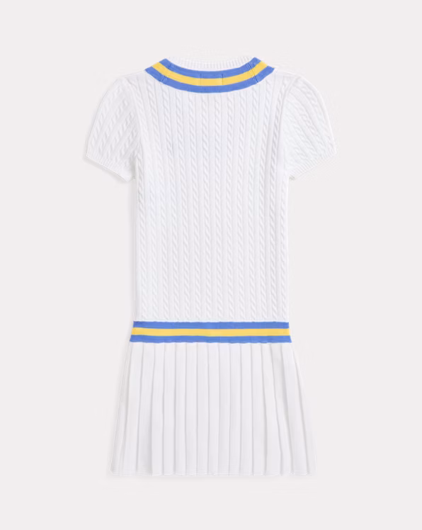 Cricket-Stripe Cotton Jumper Dress