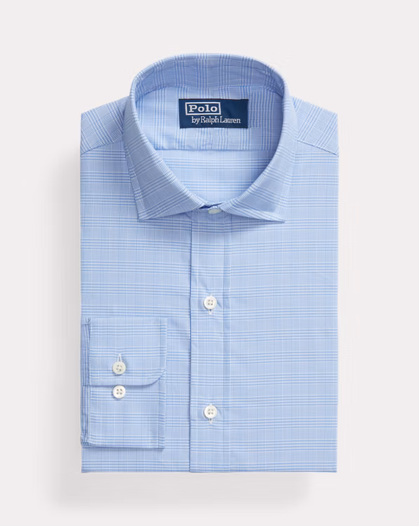 Classic Fit Checked Poplin Shirt