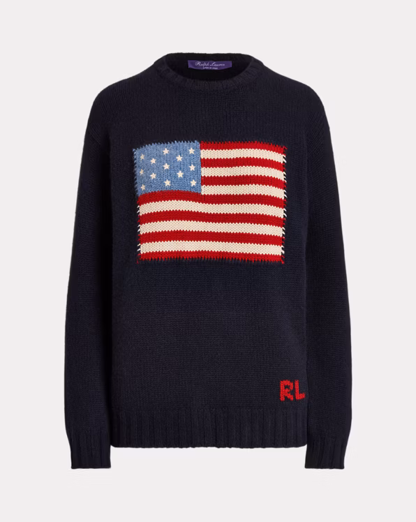 Flag Cashmere Crewneck Jumper