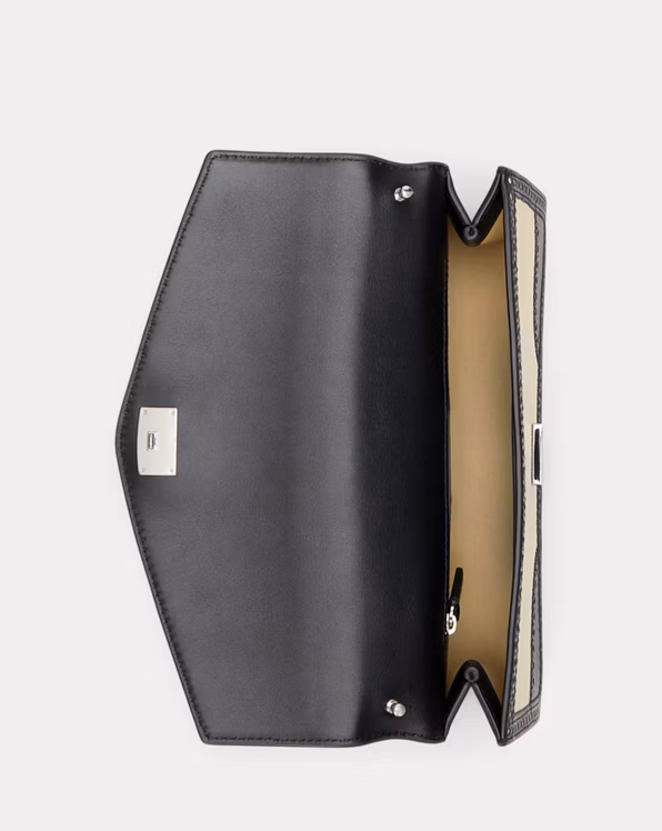 Straw & Leather Medium Sawyer Bag