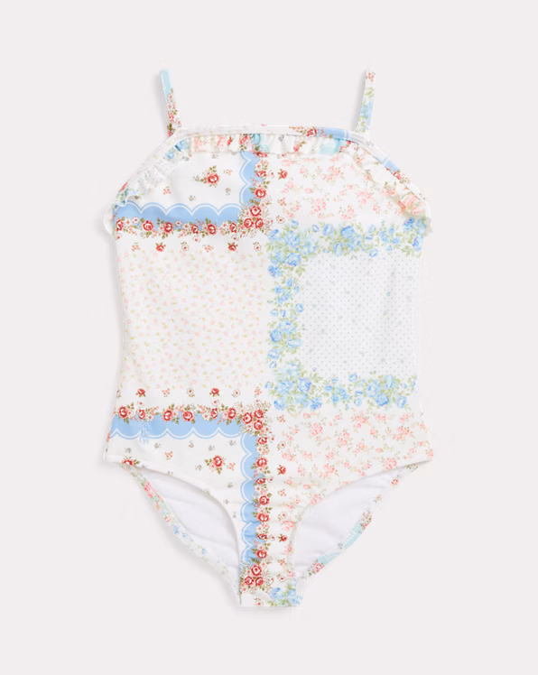 Floral Ruffled One-Piece Swimsuit
