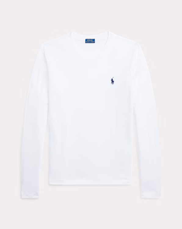 Long-Sleeve Jersey Crewneck T-Shirt