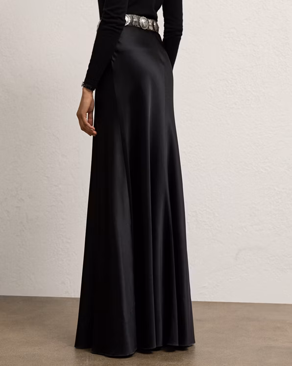 Masina Stretch Satin Skirt