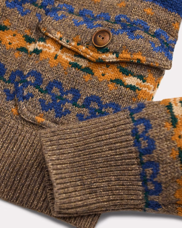 Fair Isle Jacquard Jumper Jacket