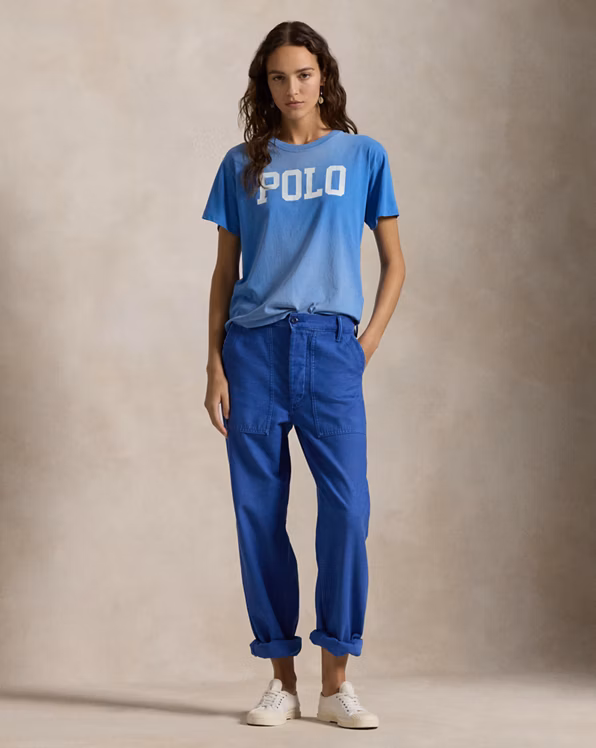 Logo Cotton Jersey Crewneck Tee