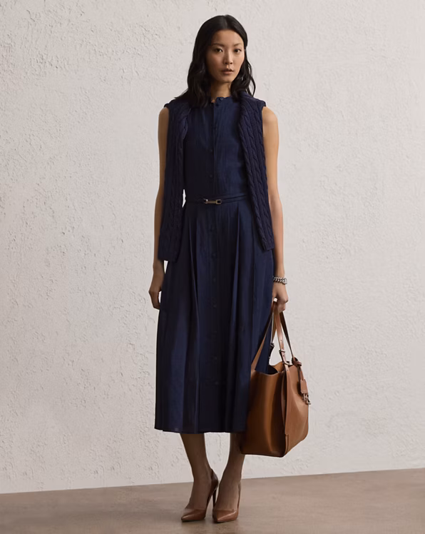 Kennedi Linen Sleeveless Day Dress