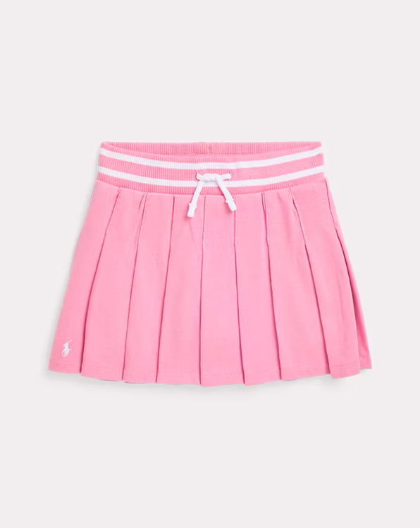 Pleated Cotton Jersey Skort