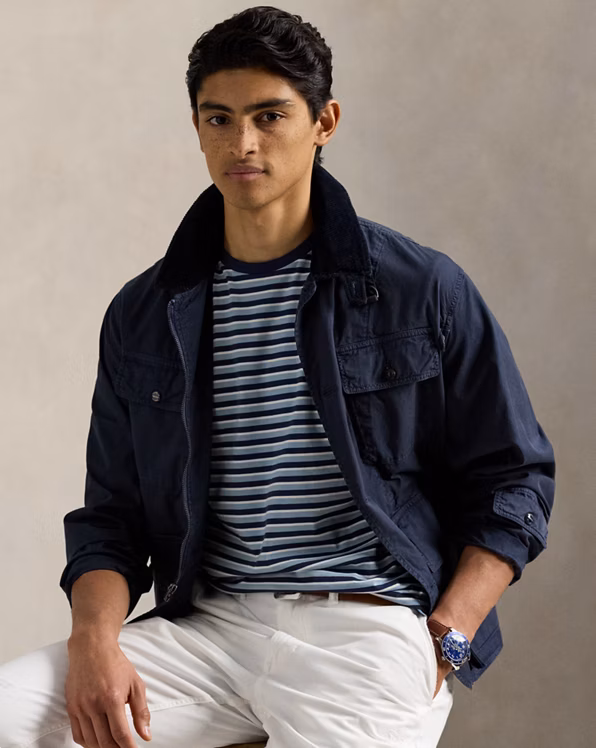 Classic Fit Striped Jersey T-Shirt