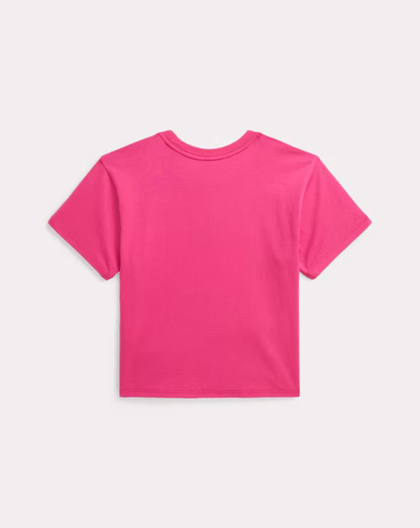 French Knot Big Pony Cotton Jersey Tee
