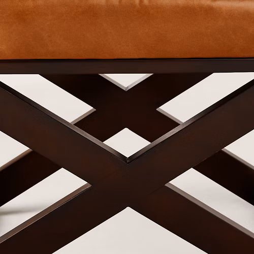 Côte d'Azure Cross-Braced Stool