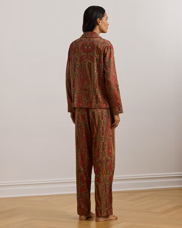 Paisley Sateen Sleep Set