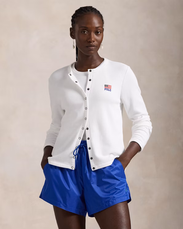 Logo Flag French Terry Cardigan