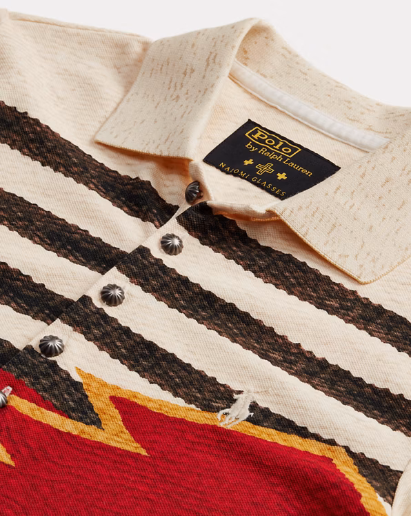 PRL x Naiomi Glasses Mesh Polo Shirt