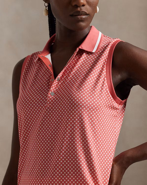 Tailored Fit Sleeveless Polo Shirt