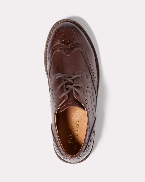 Leather Wingtip Oxford Shoe