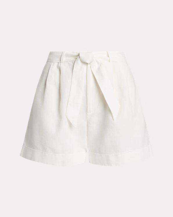 Belted Linen Short