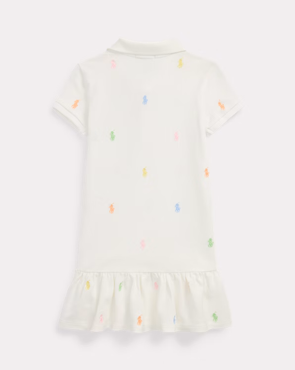 Polo Pony Stretch Mesh Polo Dress