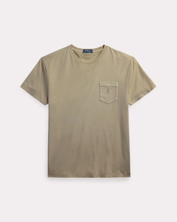 Custom Slim Mineral-Dyed Pocket T-Shirt