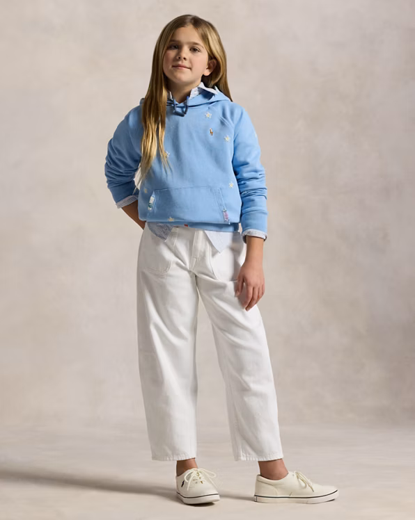 Floral Cotton Terry Hoodie