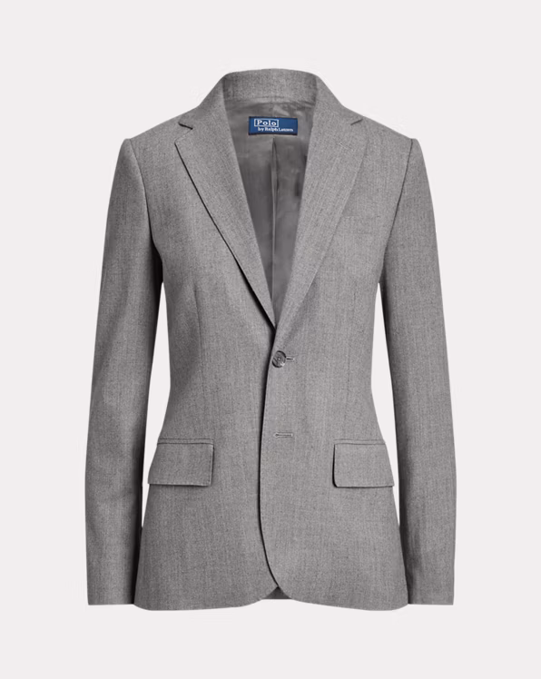 Stretch-Wool Flannel Blazer
