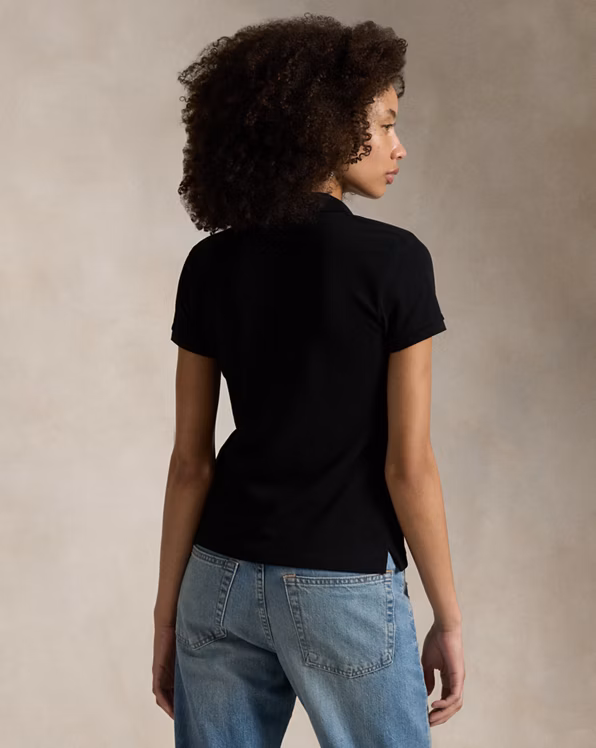 Buttoned-Placket Polo Shirt