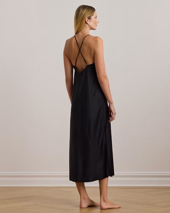 Satin Sleeveless Nightgown