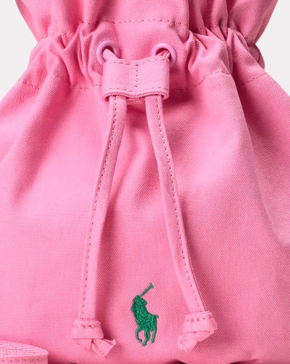 Big Pony Canvas Drawstring Bucket Bag