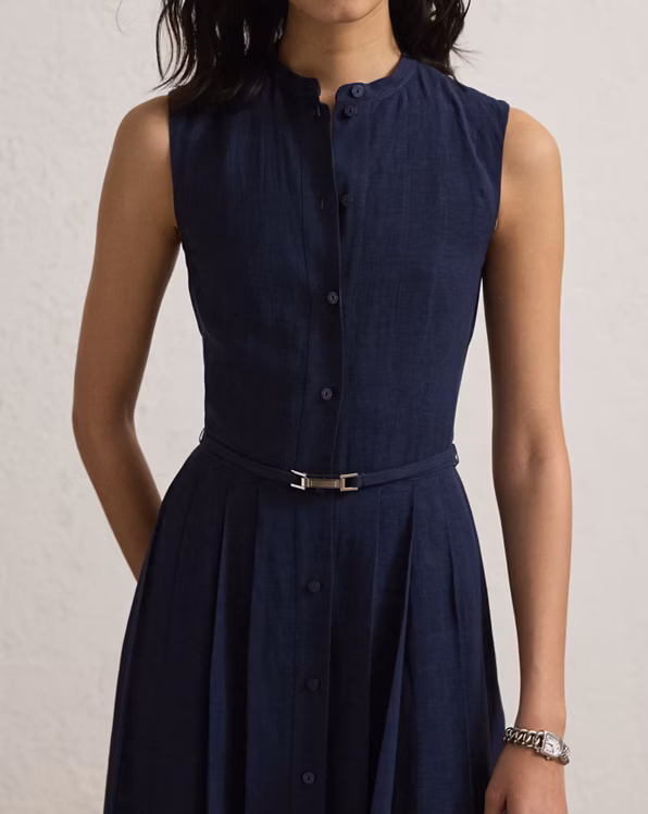 Kennedi Linen Sleeveless Day Dress