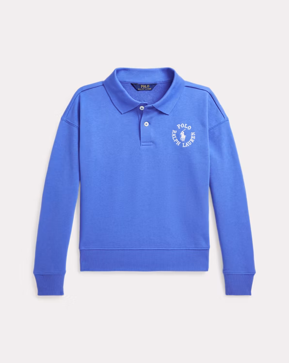 Logo French Terry Polo Sweatshirt