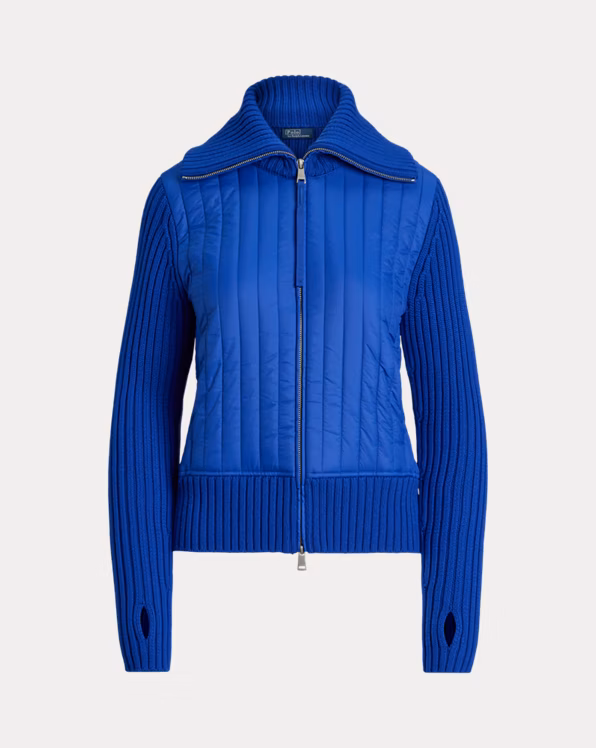 Hybrid Wool Funnelneck Jacket
