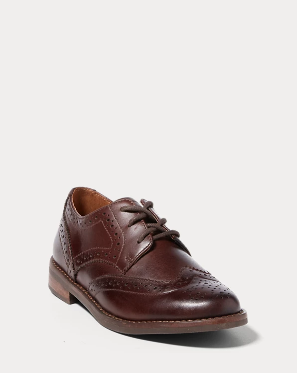 Leather Wingtip Oxford Shoe