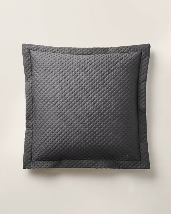 Argyle Quilted Sateen Sham