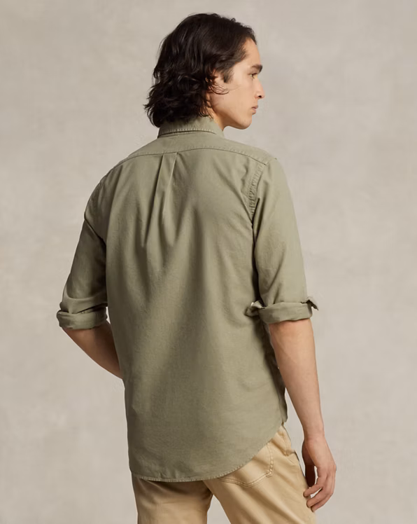 Custom Fit Garment-Dyed Oxford Shirt