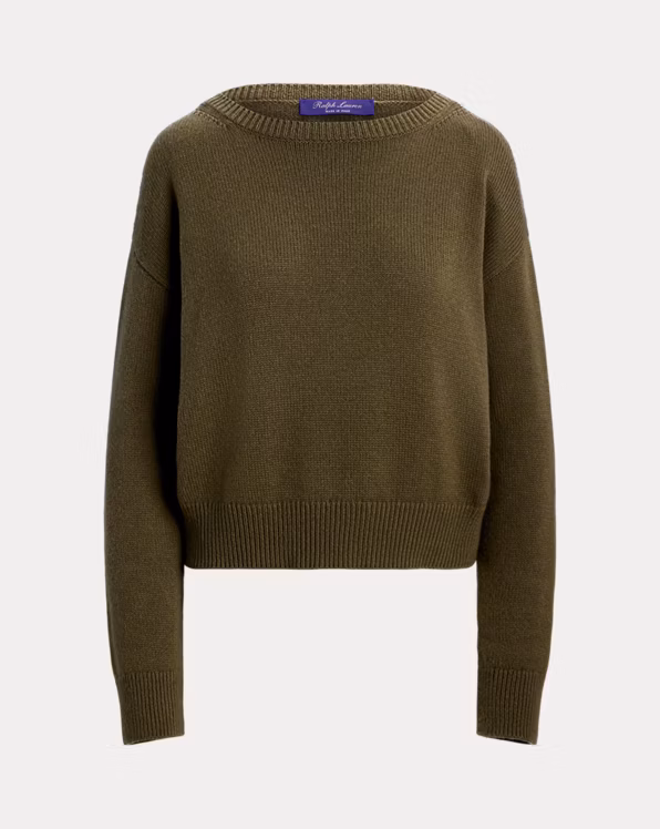 Oversize Cashmere Boatneck Jumper