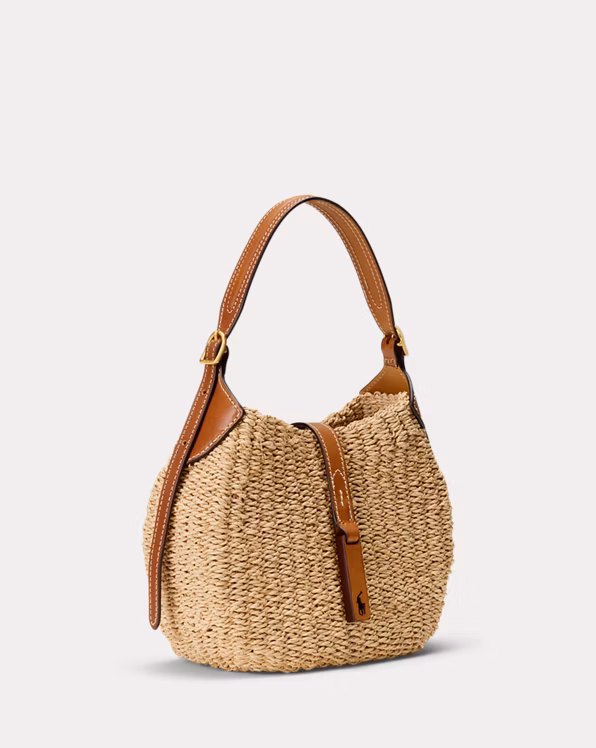 Polo ID Raffia Small Shoulder Bag