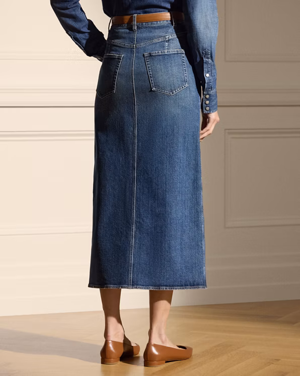 Donnely Denim Midi Skirt