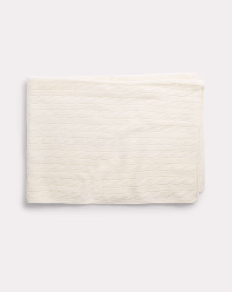 Cable-Knit Cashmere Blanket