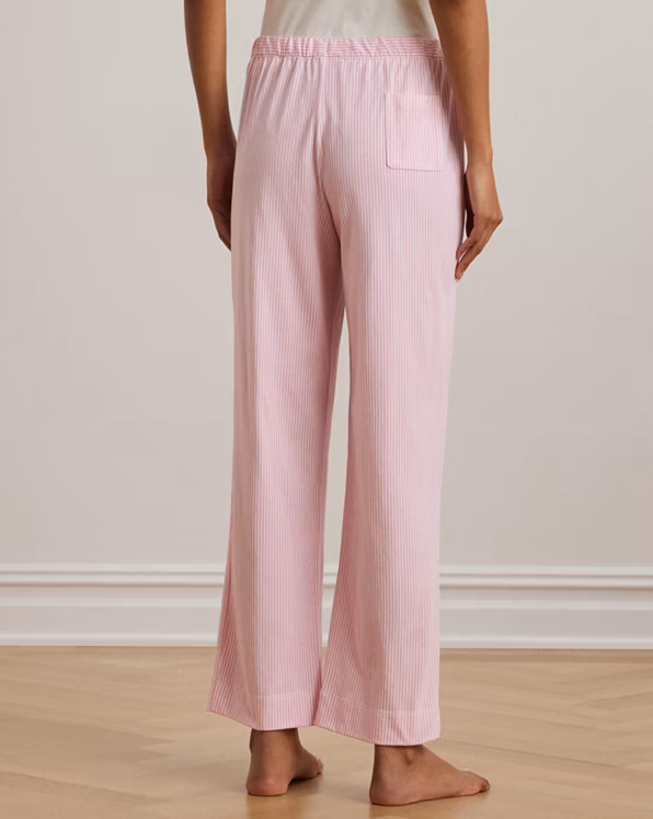 Striped Cotton Jersey Pajama Pant